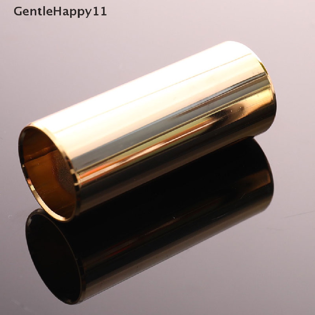 Gentlehappy 60MM Slide Gitar Bar Slide Jari Bahan Metal/Kaca Stainless Steel Untuk Ukulele id