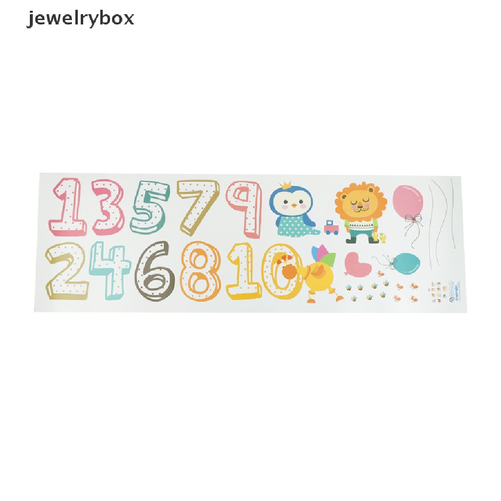 [jewelrybox] 1set Lucu animal number alphabet wall er Kamar Anak Dekorasi Rumah wall decals Boutique