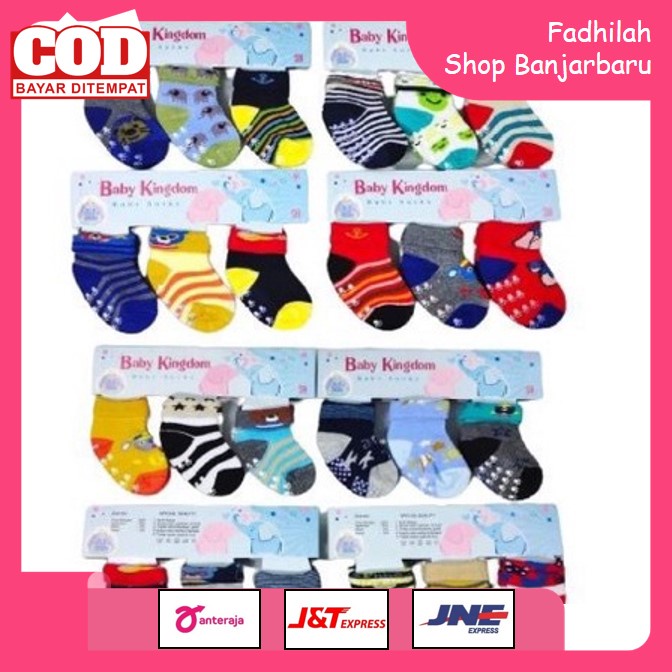 BABY KINGDOM - KAOS KAKI BAYI ISI 3 PASANG | FADHILAH SHOP BJB