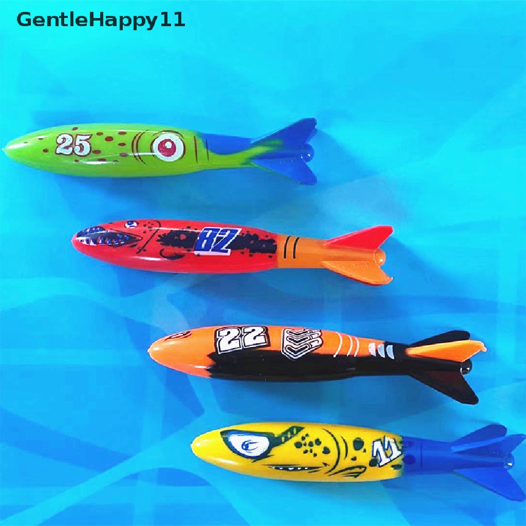 Gentlehappy 4Pcs/Set Diving Torpedo Underwater Kolam Renang Bermain Mainan Alat Pelatihan id