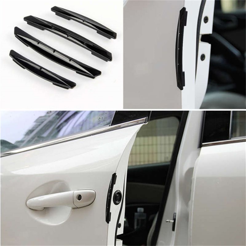 [AYBX] 4pcs Strip Bumper Pintu Colloid Anti-Tabrakan Stiker Perekat Anti Gores Untuk Body Mobil Strip Hias