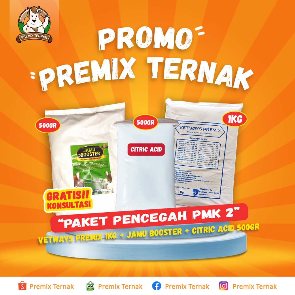 OBAT PMK MANJUR - PAKET PENCEGAH DAN PENYEMBUH PMK