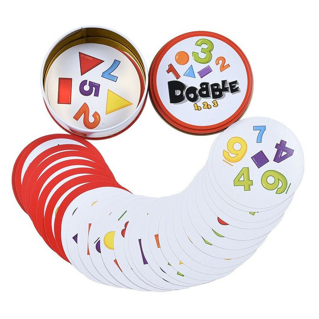 31/55kartu Spot It Game English Card Dobble Care Bears Basic Alfabet Inggris Di Jalan-Kartu Puzzle Gathering Orang Tua