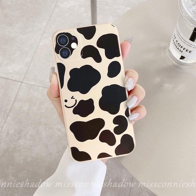 Infinix Smart6 5 4 Plus Note11 12pro 12 G96 8 12 2023 Hot 10Lite 11s 20s 11 9 8 12 12i 20 10t 10s Hot 10 12 11 9 Play Casing Motif Smiley Leopard Anti Jatuh Shockproof Tpu Sarung