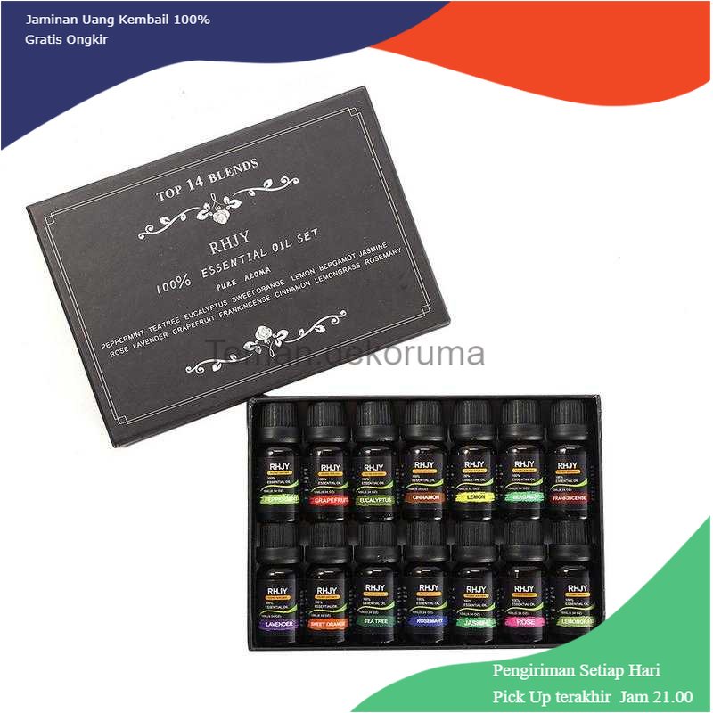 TD - RTG Firstsun Set Essential Oils Minyak Aromatherapy 10ml 14 PCS - RH-14