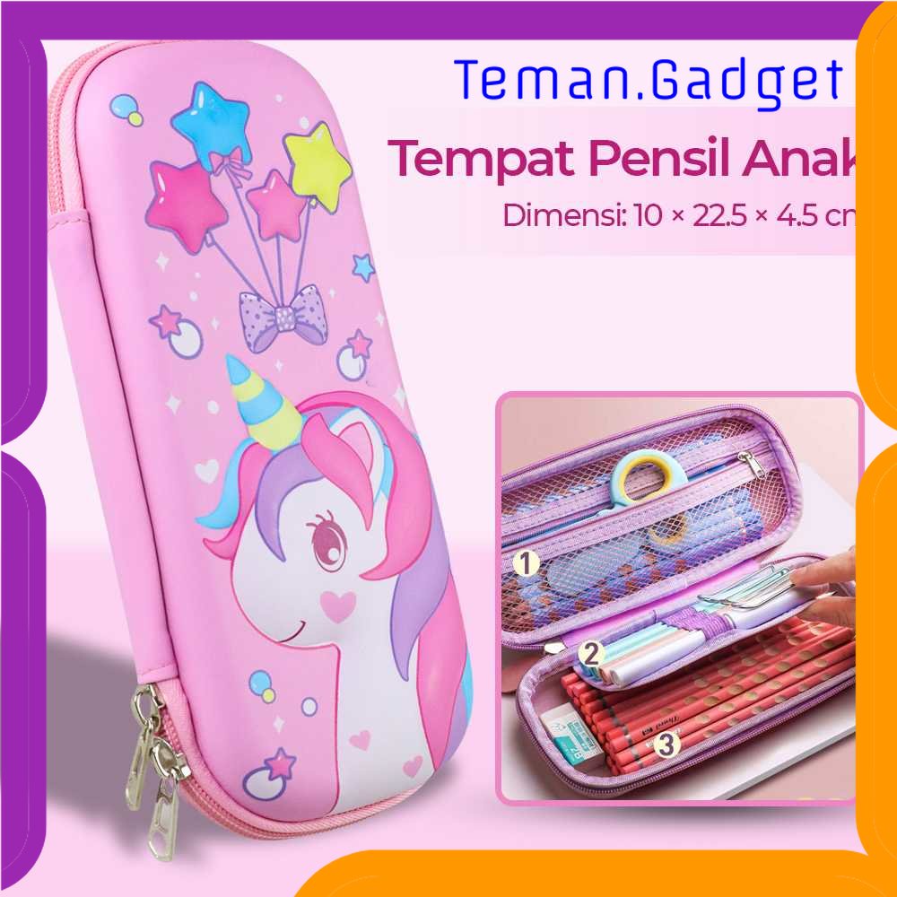 TG - ATK SQUMIDER Tempat Pensil Anak Unicorn Pencil Case Pouch Stationery - C2