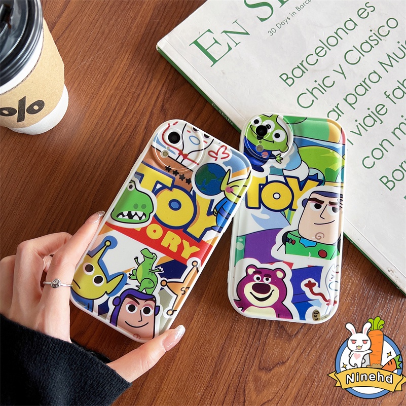 IPHONE Casing Kompatibel Untuk Iphone14 13 12 11 Pro Max X Xr Xs Max8 7 6 6s Plus SE 2020 New Kartun Toy Story Mania Pelindung Lensa Phone Case Air Cushion Bumper Tahan Debu Soft Case