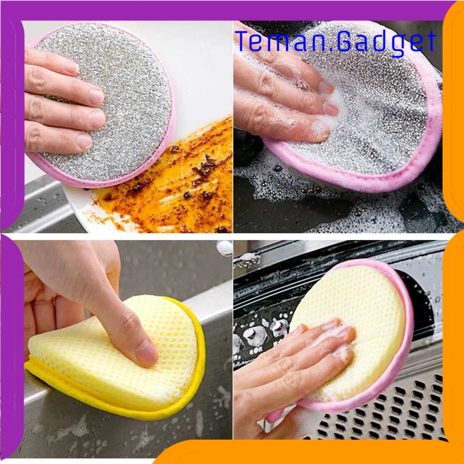 TG - DPR Golden Star Spons Cuci Piring Double Sides Cleaning Sponge 3PCS - XY-0186