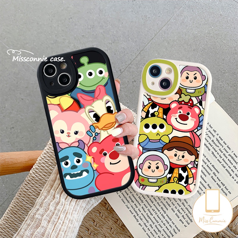 Case Untuk Infinix Smart5 6 Hot 10 9 Play 10T 11 10s 11s Hot 10 Lite 10T 11 10s 11s Note8 Disney Donald Duck Kartun Toy Story Strawberry Bear Manyo Lembut Tpu Penutup Belakang