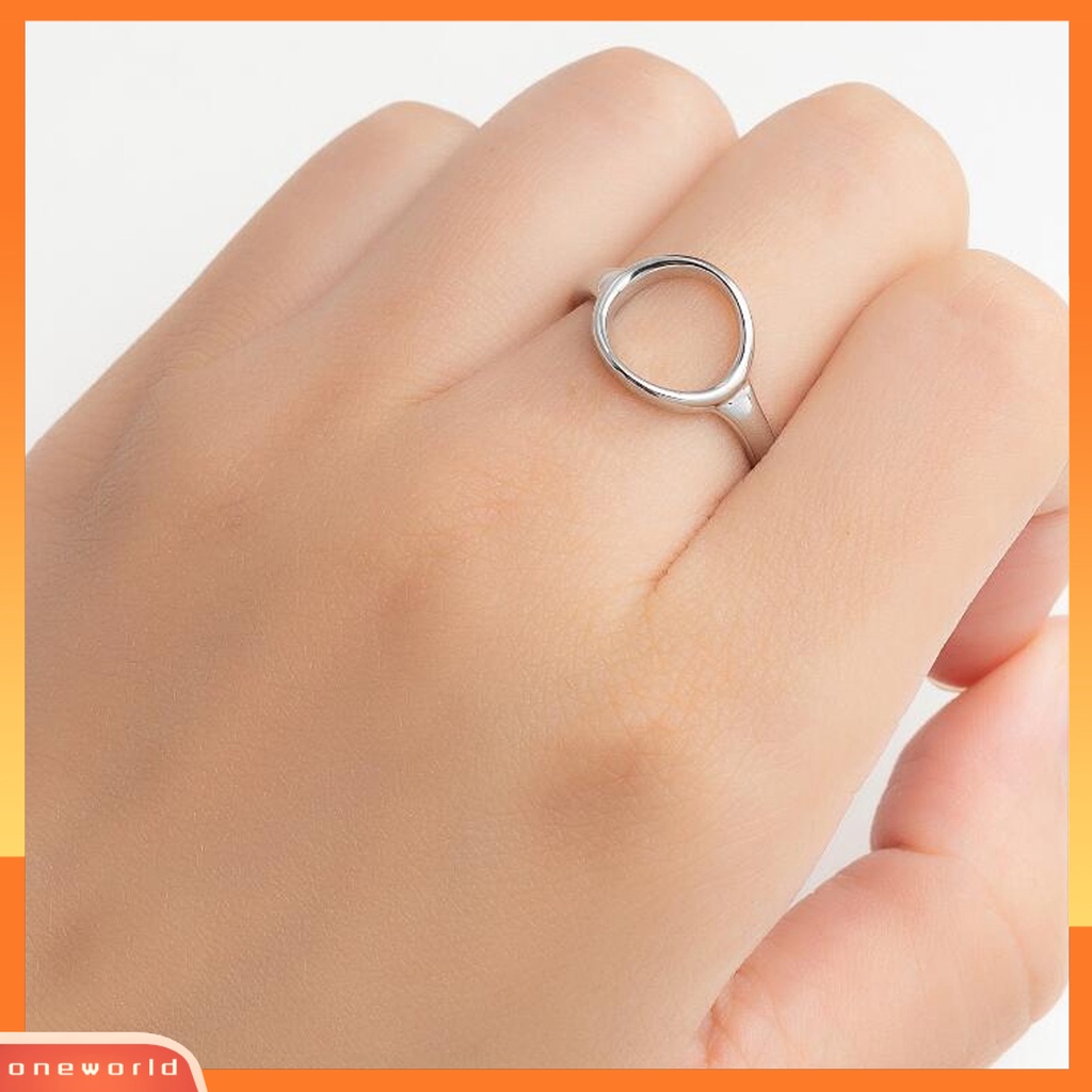 [EONE] Cincin Unisex Dapat Disesuaikan Tahan Karat Tidak Iritasi Anti-Oksidasi Tahan Luntur Ultra-Ringan Beberapa Gaya Cinta Hati Gaya Bulat Cincin Jari Unisex Hadiah Ulang Tahun