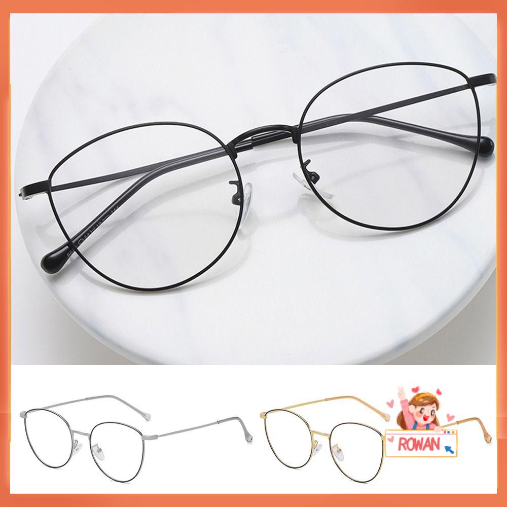 R-flower Anti-Blue Light Kacamata Pria Wanita Portable Perubahan Warna Ultra Light Frame