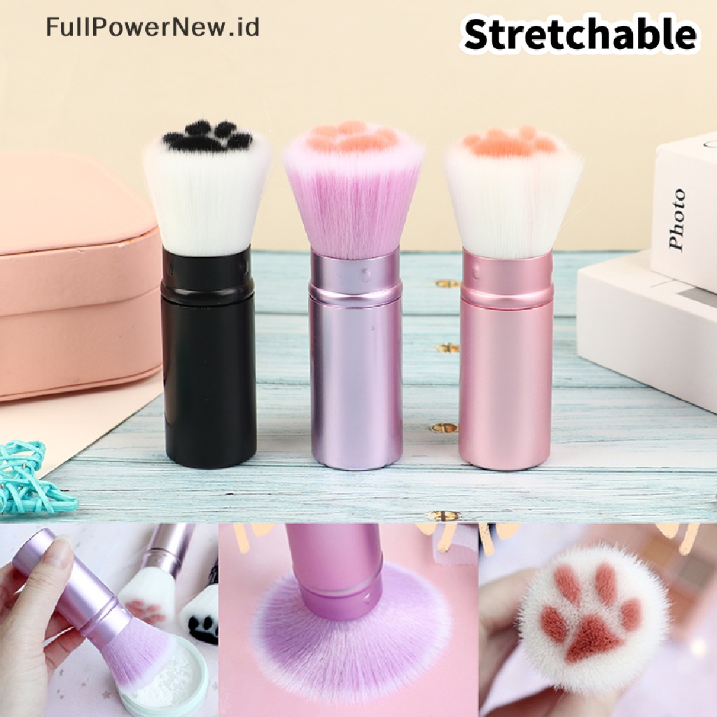 Power 1Pc Sikat Ditarik Foundation Bedak Travel Brush Sikat Lembut Alat Kecantikan ID