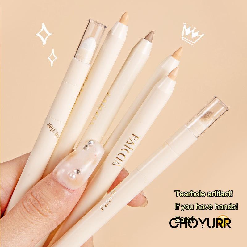 【COD】Faiccia Concealer Pen / Lying Silkworm Pen Berkepala Dua Tahan Air Serbaguna Penutup-CH