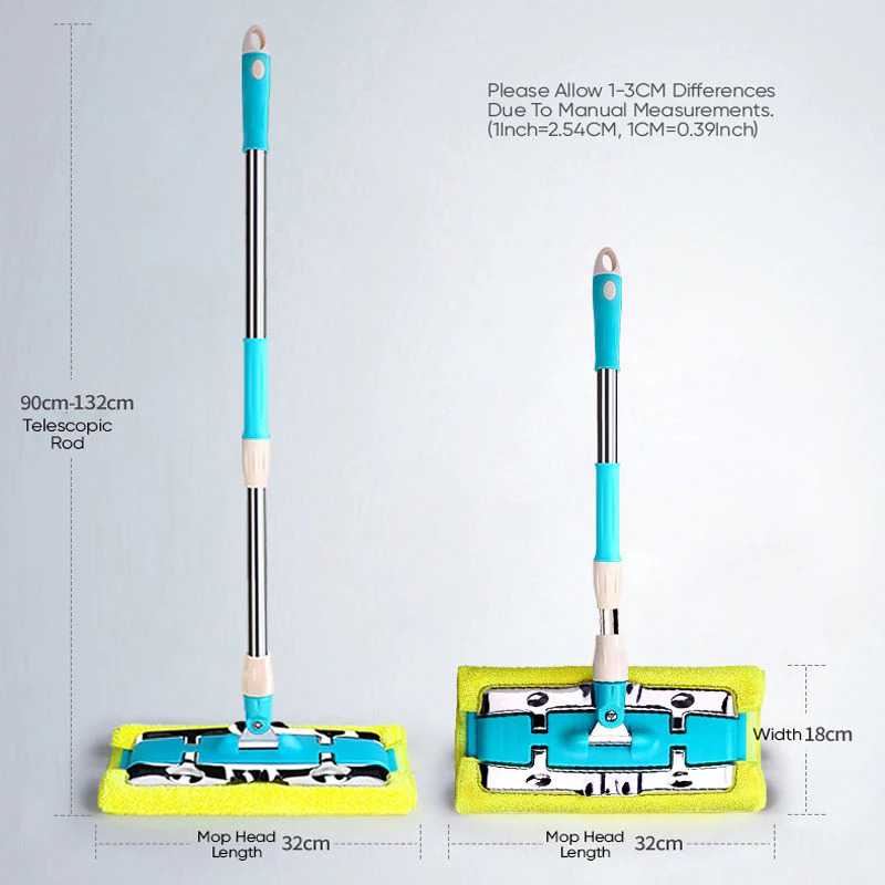 JIESHIBAO Alat Pel Wet Floor Mops Microfiber 360 Rotating - H-01 ( Mughnii )