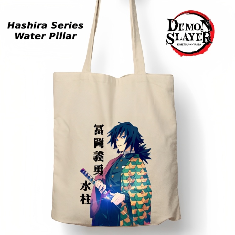 Totebag Anime Kimetsu no yaiba Hashira Series Tote bag premium Totebag zipper totebag velcro Termurah tote bag resleting