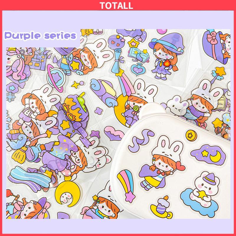 COD 100pcs Lembar Stiker Deco Set Waterproof Kartun Lucu ekorasi Alat Tulis Siswa Stiker Kartun-Totall