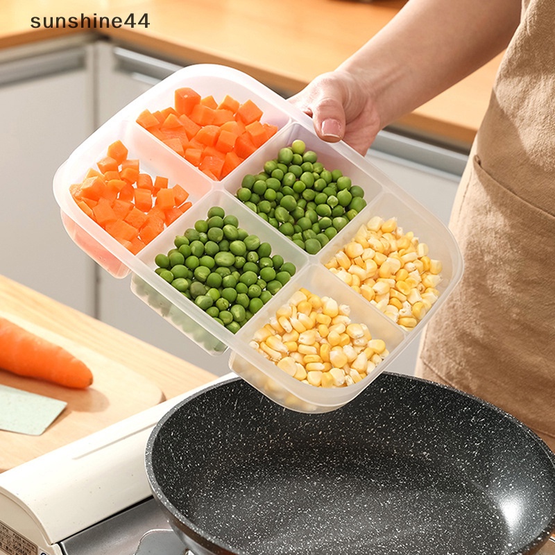 Sunshine Kotak Penyimpanan Buah Makanan Portable Kompartemen Kulkas Freezer Organizers ID