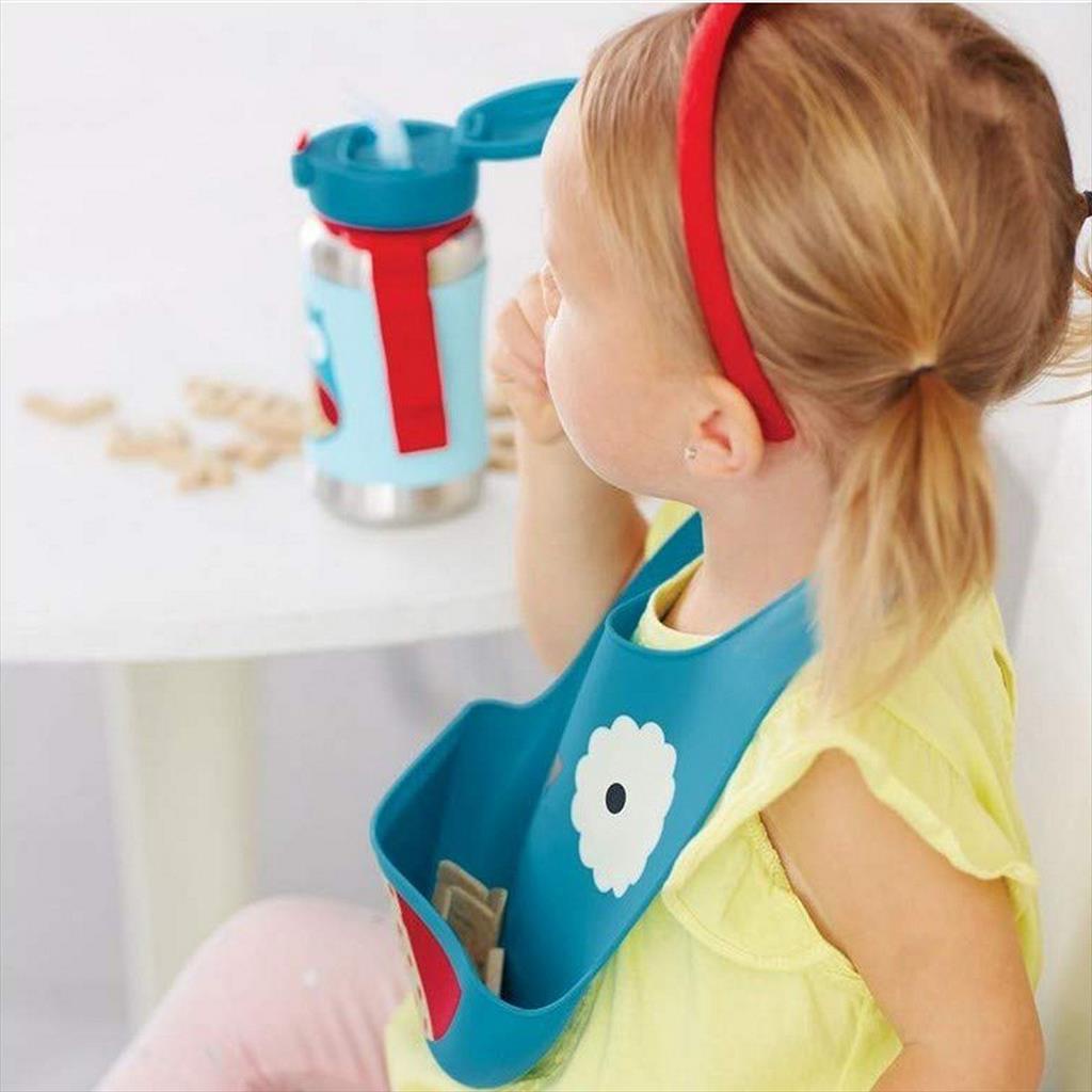 Skip Hop Zoo Fold Go Silicone Bib 232200 Owl