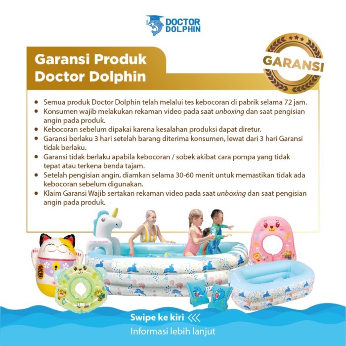 Dr. DOLPHIN Pelampung Anak Baby Seat Swim Ring Ban Renang Duduk