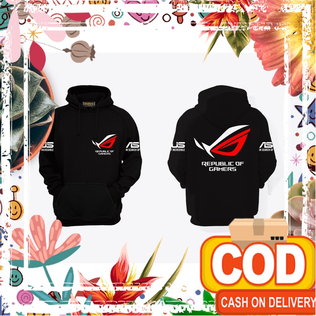 Sweater Jaket Hoodie ROG GAMING DISTRO PREMIUM TEBAL/ Produk Baru