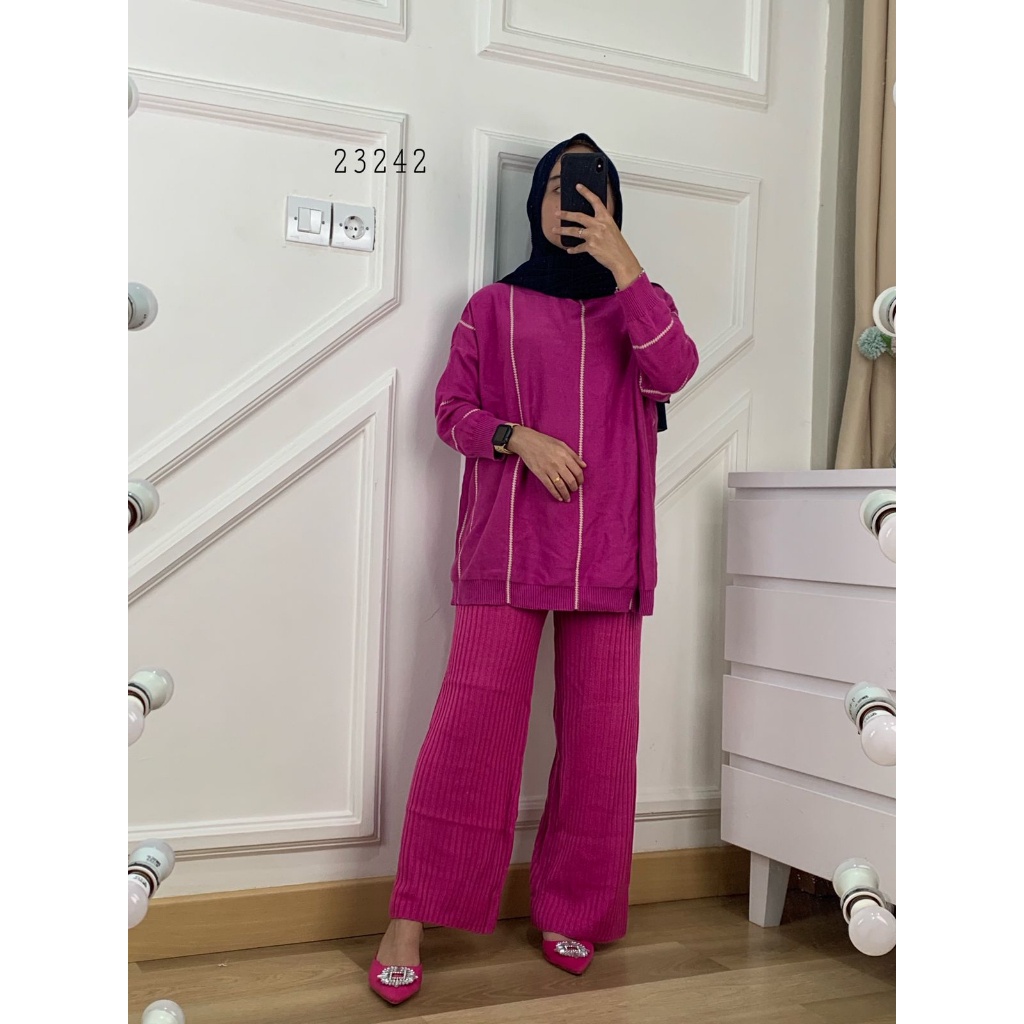 One Set Rajut Premium I One Set Rajut Import I Stelan Rajut Import Premium I One Set Import Premium 