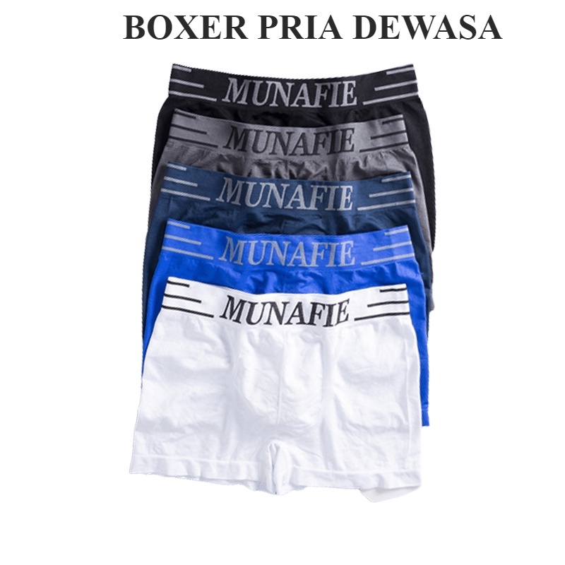 Underwear Pria Bahan Adem Polos / Celana Dalam Boxer Pria