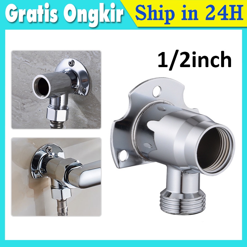 Arm Shower - bracket wall shower tanpa bobok Wall Shower Pipa Sambungan Tanpa Bobok