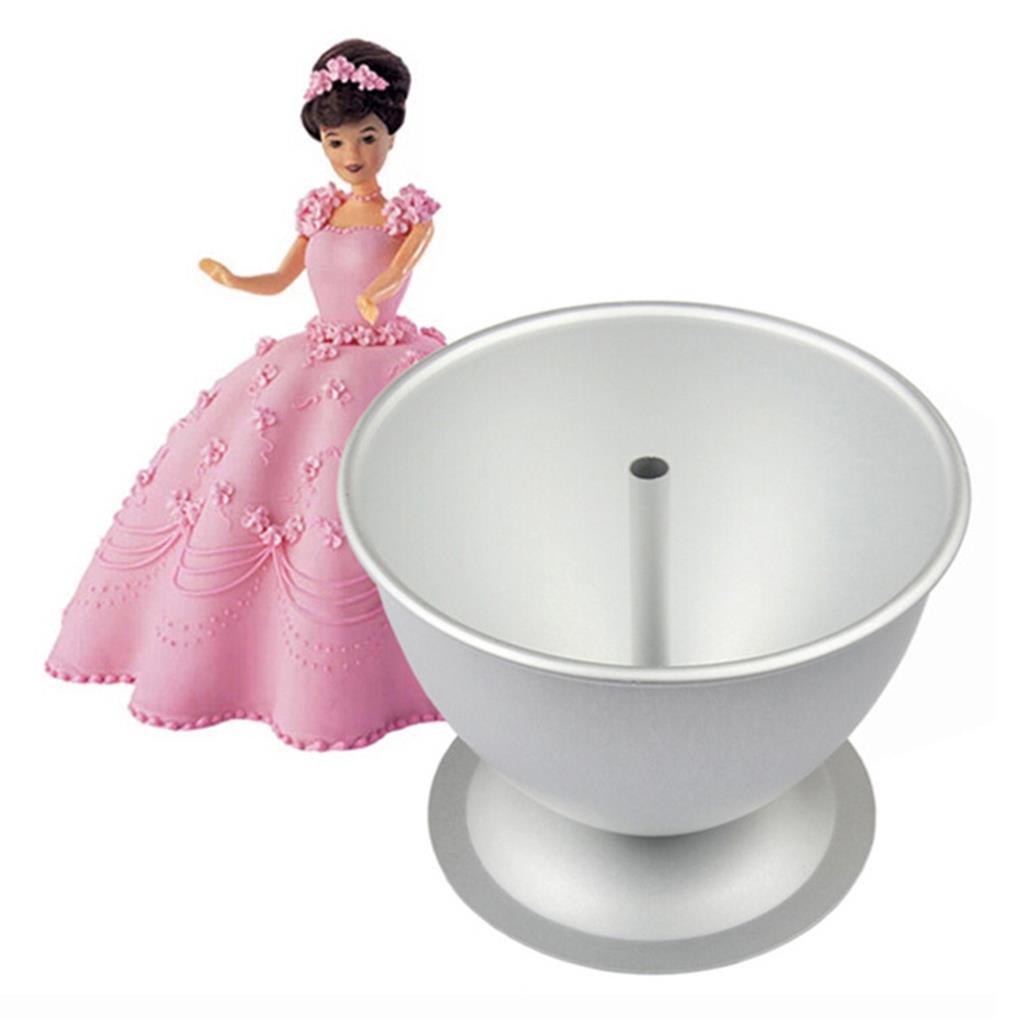 Cetakan Kue 8inch Hias Setengah Lingkaran Princess Doll Dress Cake Pan Loyang Kue