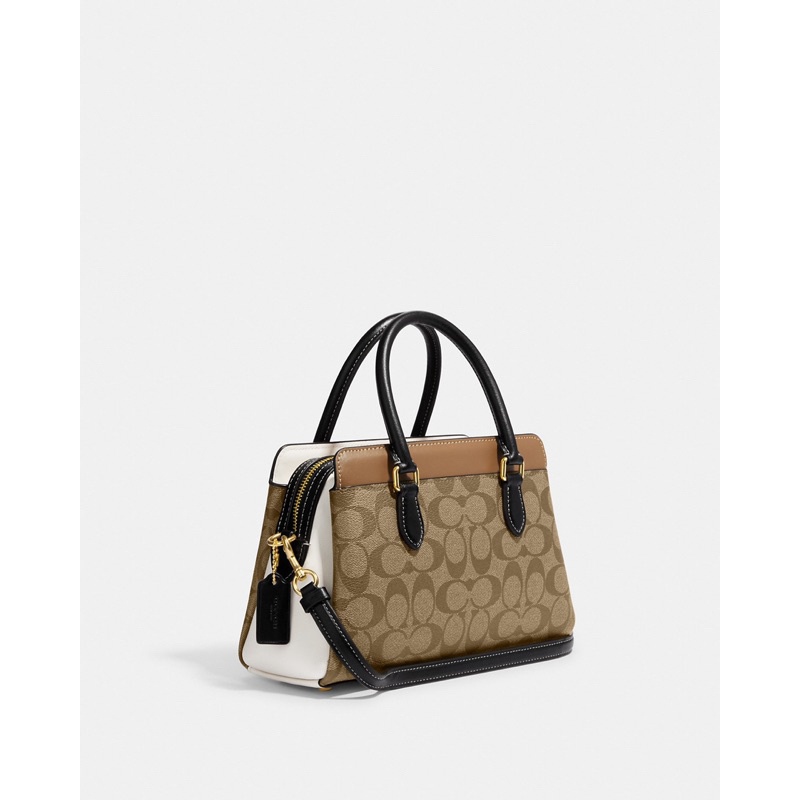 Coach Mini Darcie Carryall In Colorblock In Signature Canvas (CH 287) new arrival