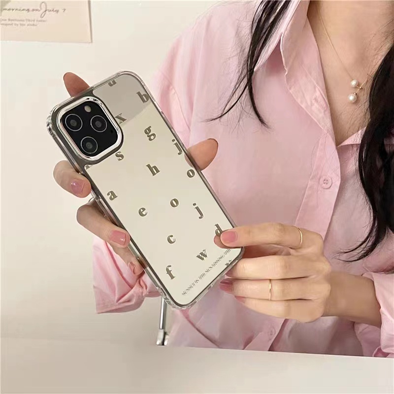 Cocok Untuk Iphone14 Pro Max iPhone Phone Case Cermin Casing Ponsel Kuat Kamera Perlindungan Tahan Guncangan Kompatibel Dengan Iphone13 13pro 13prm iPhone 11 7Plus 8Plus Xr XS 12 Pro Max Phone Case