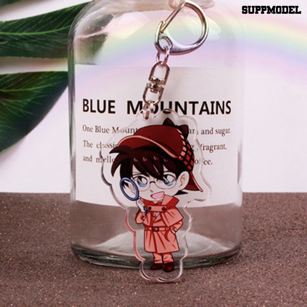 [SM Otomatis] Liontin Gantungan Kunci Simulasi Tinggi Kartun Anime Indah Detektif Conan Keychain Untuk Tas
