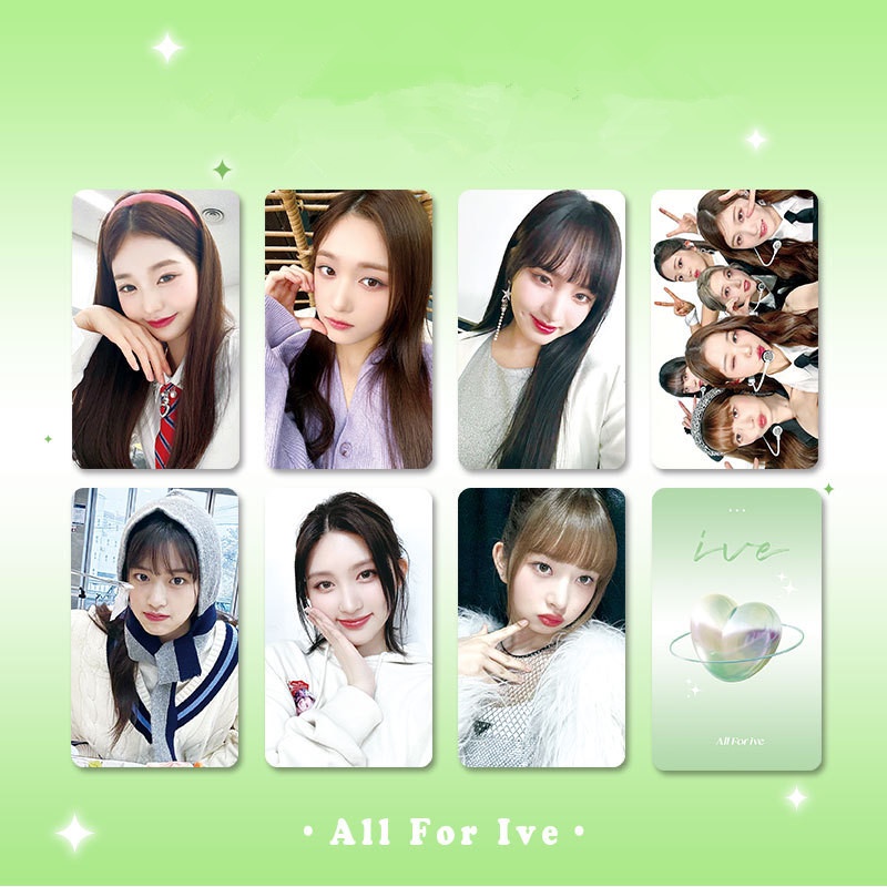 6-7pcs/set IVE Indah Photocards LIZ REI LEESEO WONYOUNG YUJIN GAEUL Lomo Kartu Kpop Postcards Collection