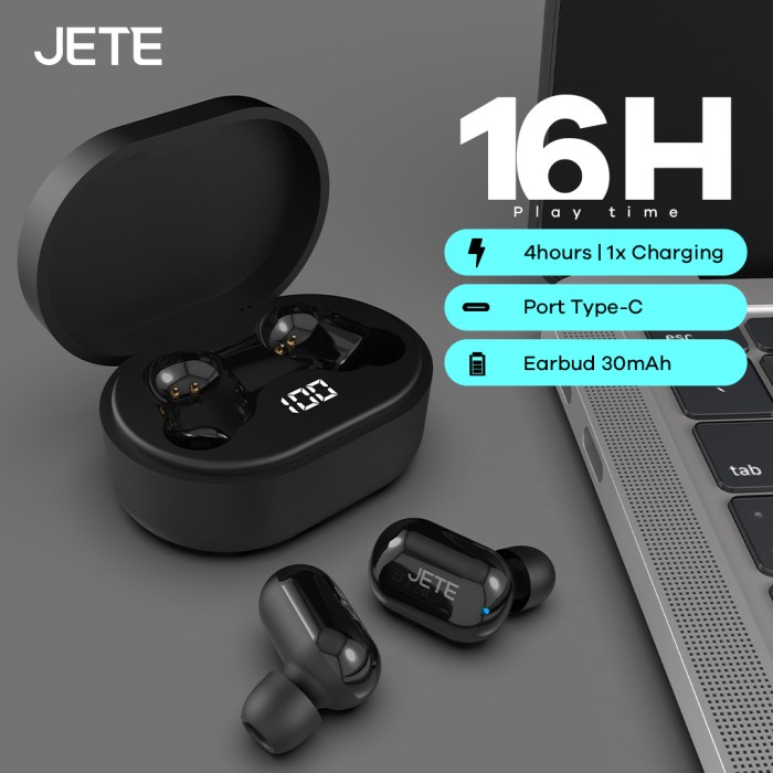 TWS JETE CS2 Wireless | Earphone Bluetooth 5.3 JETE  - Garansi Resmi 2 Tahun