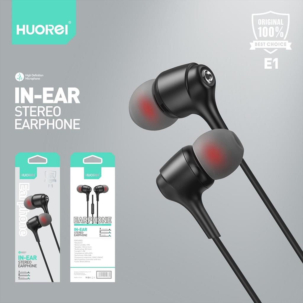 Huorei In Ear Stereo Earphone E1