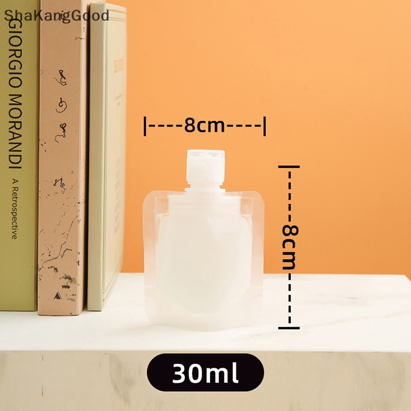 Skid Portable Travel Liquid Packaging Bag Lotion Dispenser Bag Wadah Penyimpanan Kosmetik Shampo Isi Ulang 30ml 50ml 100ml SKK