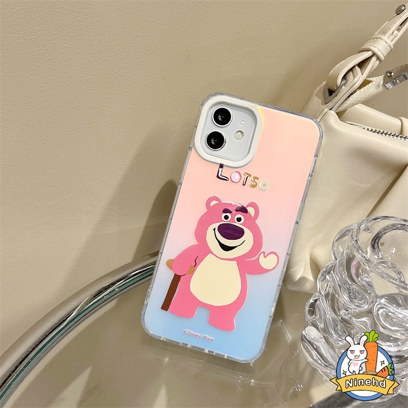 IPHONE Casing Hard Case Bening Tahan Guncangan Mewah Kompatibel Untuk Iphone14 13 12 11 Pro Max X Xr Xs Max8 7 Plus SE 2020 Kartun Winnie Bear Silikon Soft Case Dua Lapisan Case Cover Pelindung