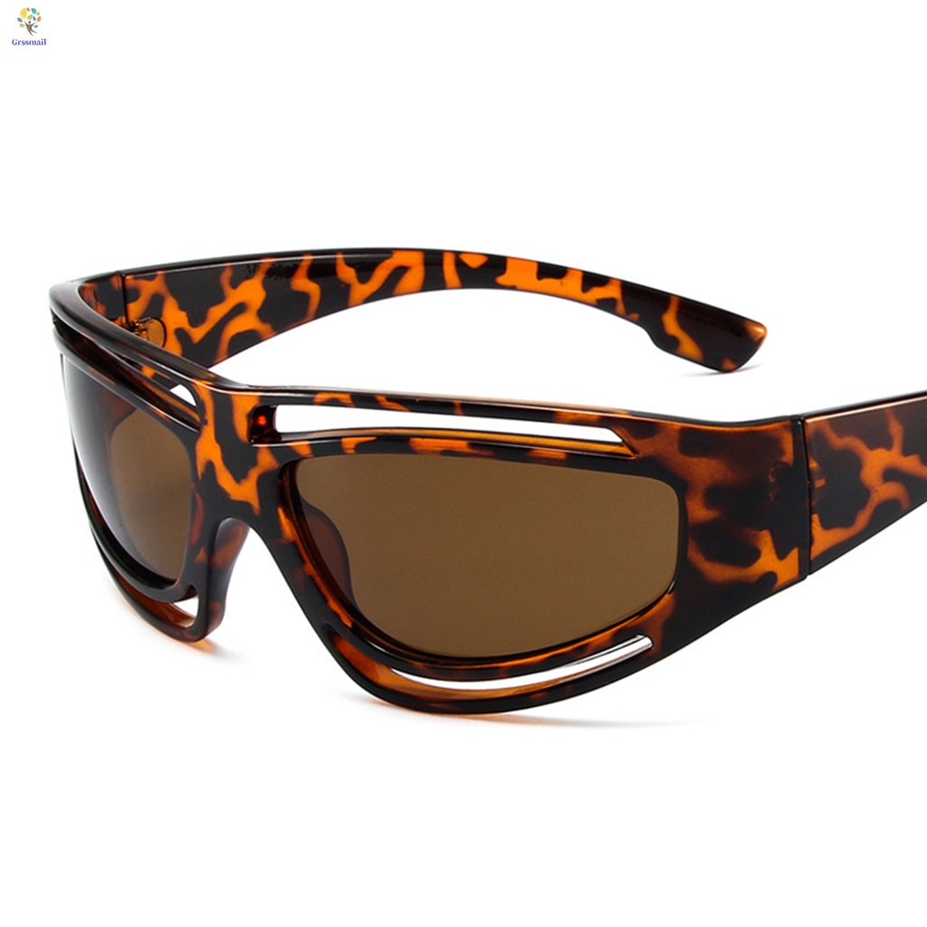 Kacamata Sport Keren Wanita Pria Frame Unik Clear Vision Sunglasses