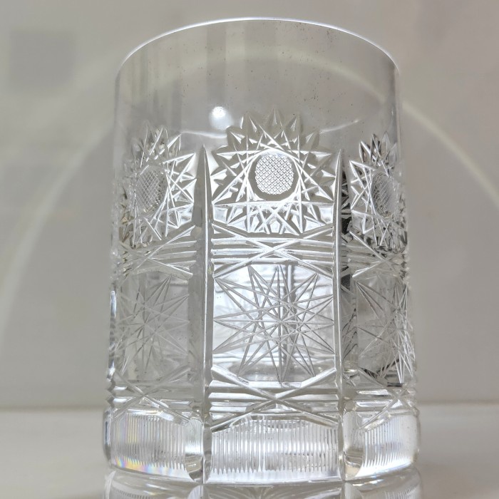 gelas crystal Bohemia mewah istimewa pajangan d152