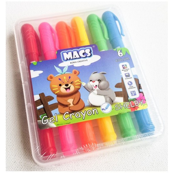 

Krayon MACS Silky Gel Crayon 6 Color/ Warna