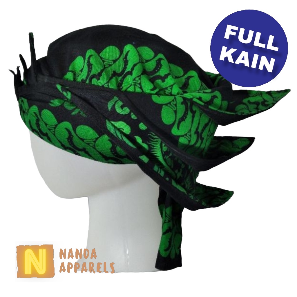 iket merak ngibing FULL KAIN praktis permanen siap pakai premium quality iket sunda bendo blangkon T