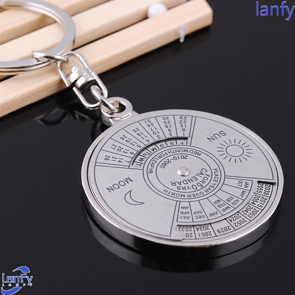 Lanfy Kalender Abadi Kompas Unik Kreatif 2010sampai2060 Dari Keyring Alloy