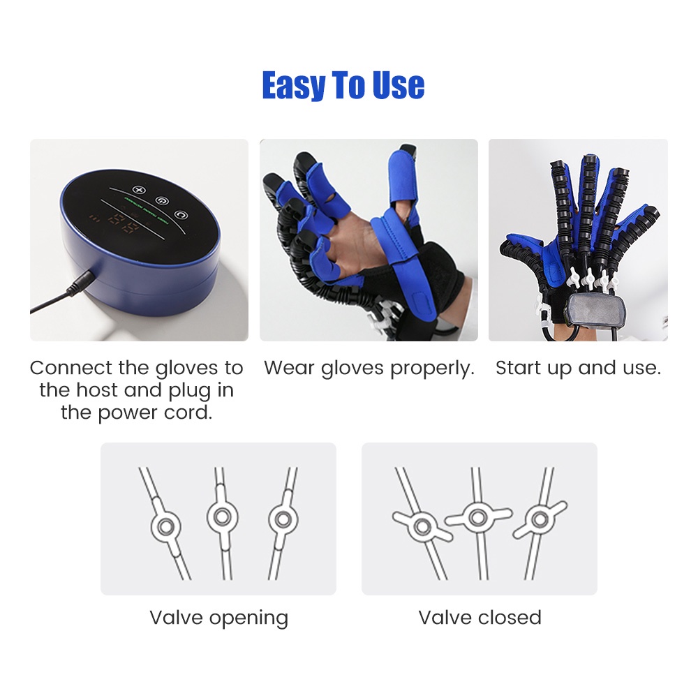 Sarung Tangan Robot Rehabilitasi Salorie Stroke Hemiplegia Fungsi Tangan Training Finger Care