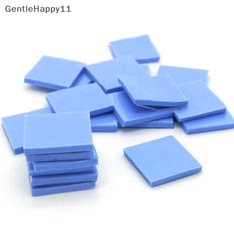 Gentlehappy Biru 100mmx100mmx1mm GPU CPU Heatsink Pendingin Thermal Conductive Silicone Pad id