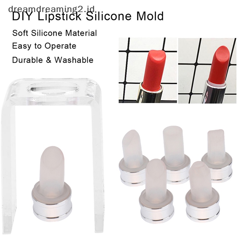 (drea) 3pcs/set Diy Lip Mold Tool Kits 12.1Mm Tube Lip Mold Diy Kerajinan Alat//