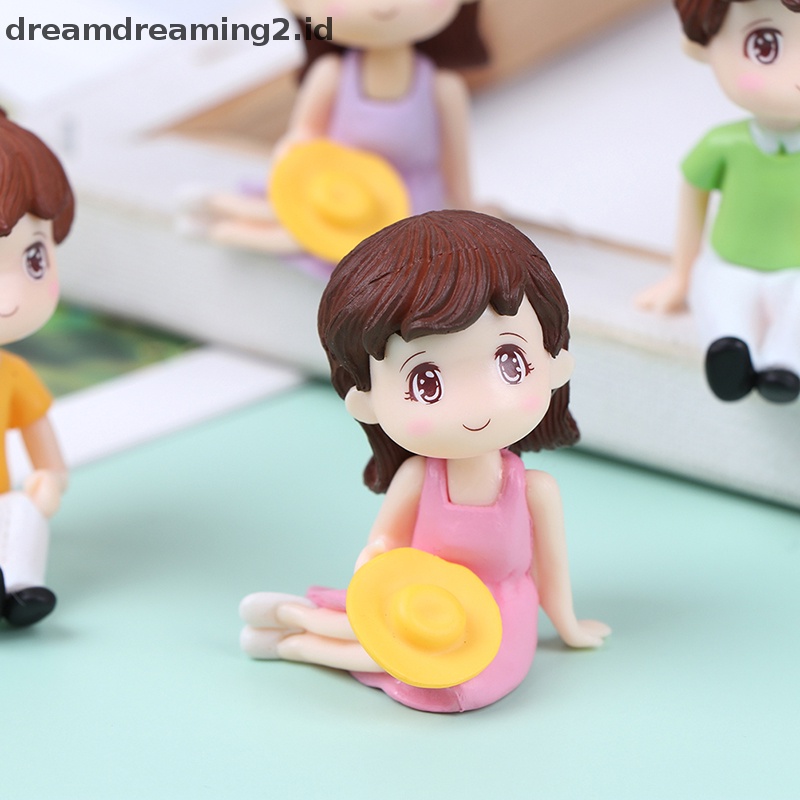 (drea) Hiasan Miniatur Pasangan Sweety Lovers Garden Figurines Ornamen//