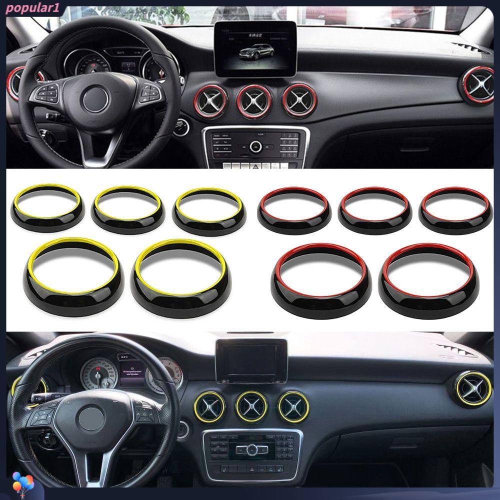 Populer 5pcs Exhaust port AC Ring Fitting AC Baru Mudah Dipasang Outlet Untuk Untuk Benz W176 GLA X156 La CIA C117