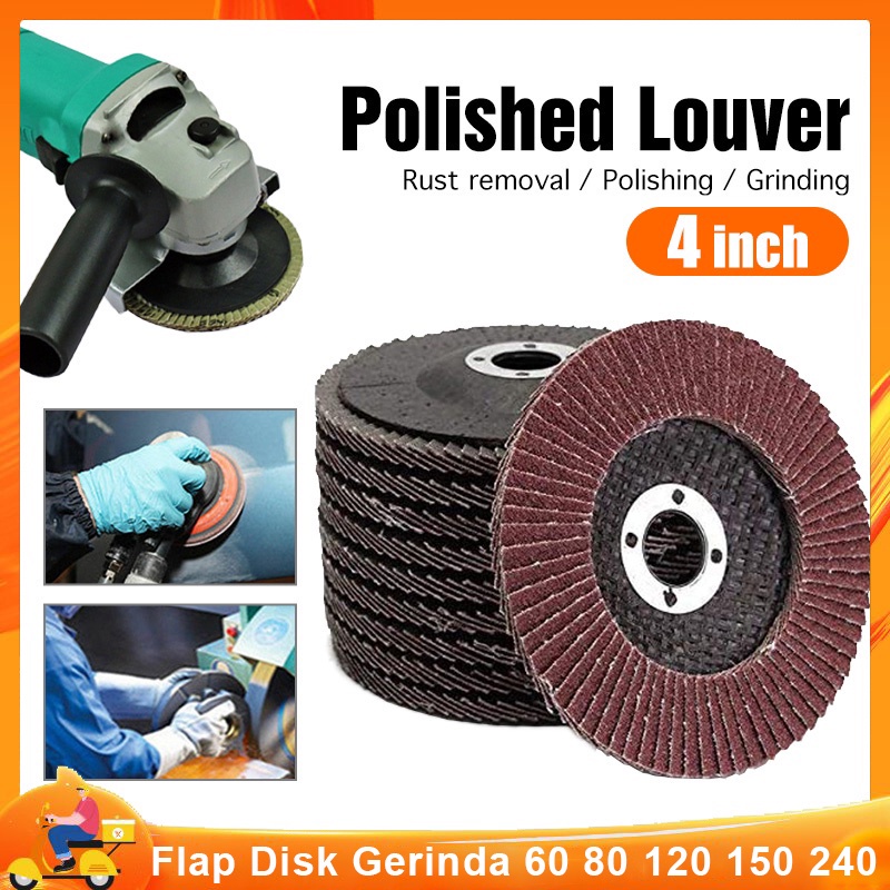 Mata Gerinda Amplas Susun Gerinda️ Flap Disk Gerinda Grit 40 60 80 100 120 150 180 240 380