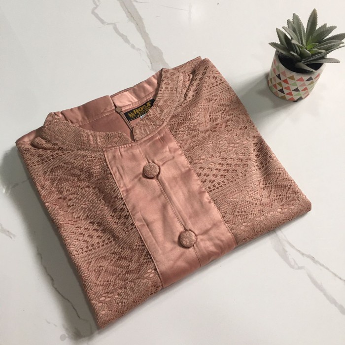 Gamis Brukat Malika / Gamis Brukat Muslim / Gamis Brukat Jumbo M-XXXL - Milo, M