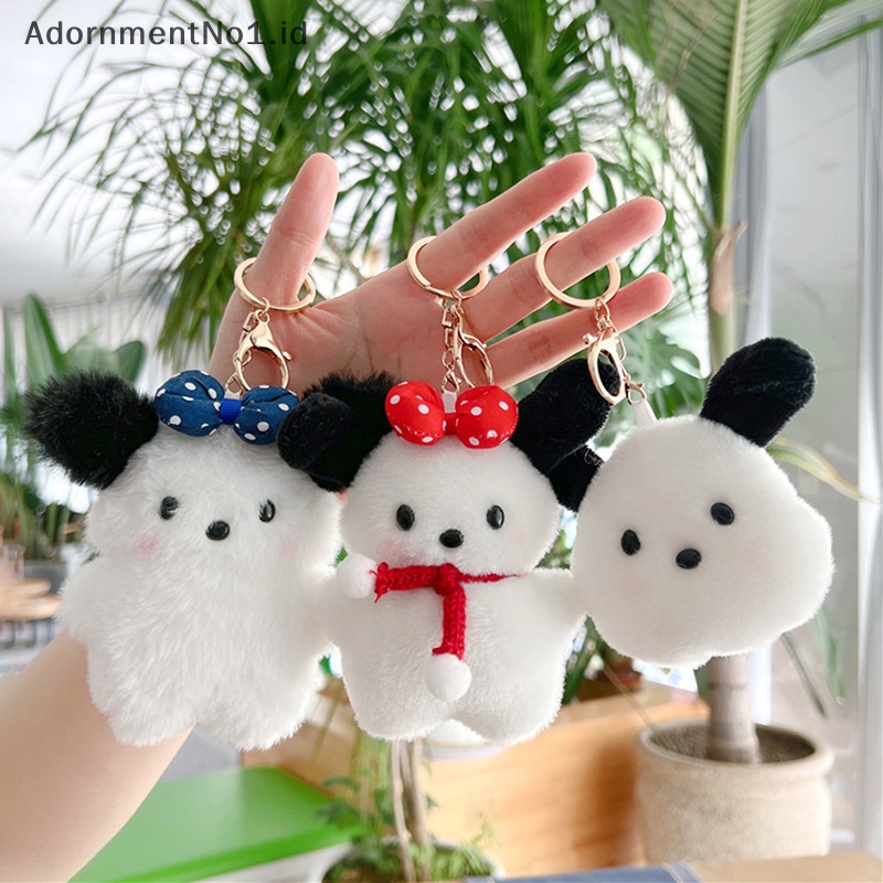 [AdornmentNo1] Tokoh Anime Kawaii Pochacco Plushie Boneka Liontin Gantungan Kunci Kartun Lucu Boneka Binatang Lembut Mainan Mewah Gantungan Kunci [ID]