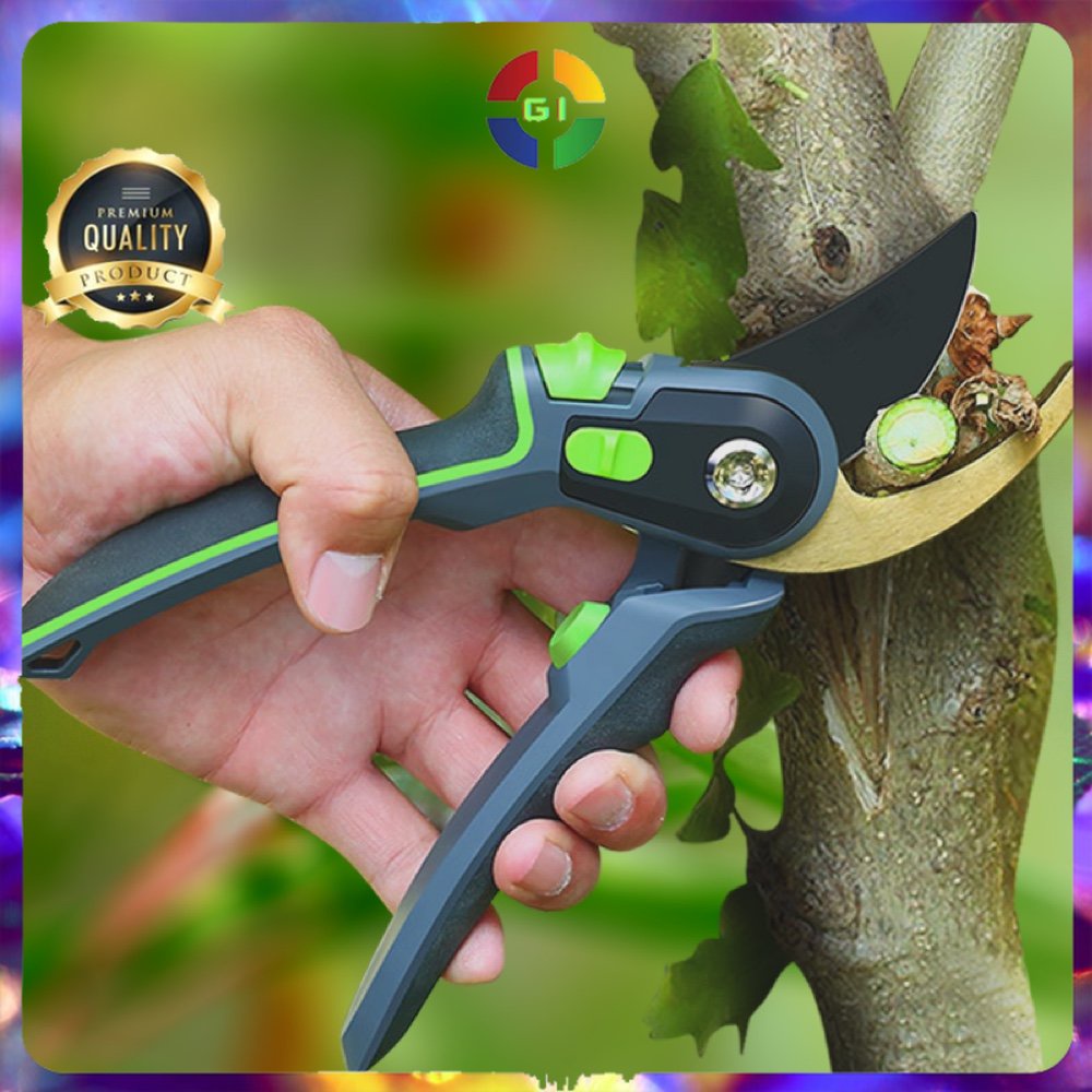 Gunting Taman Ranting Tumbuhan Pruning Shear Scissors Silver